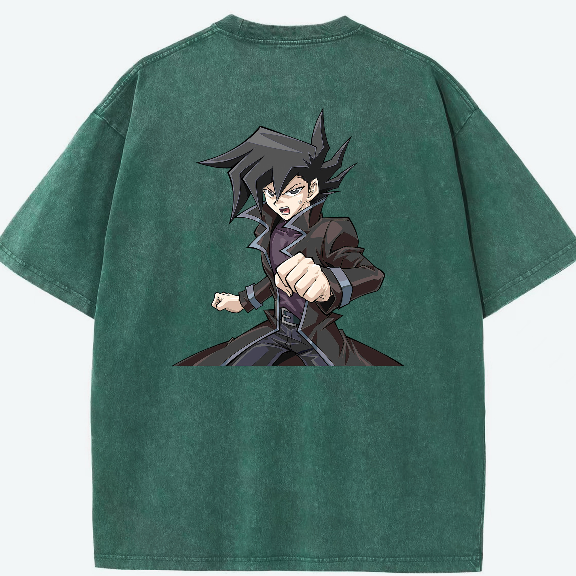 （画像用） 遊☆戯☆王 Yu-Gi-Oh! 綿100% ヴィンテージ風 半袖Tシャツ（背面プリント）